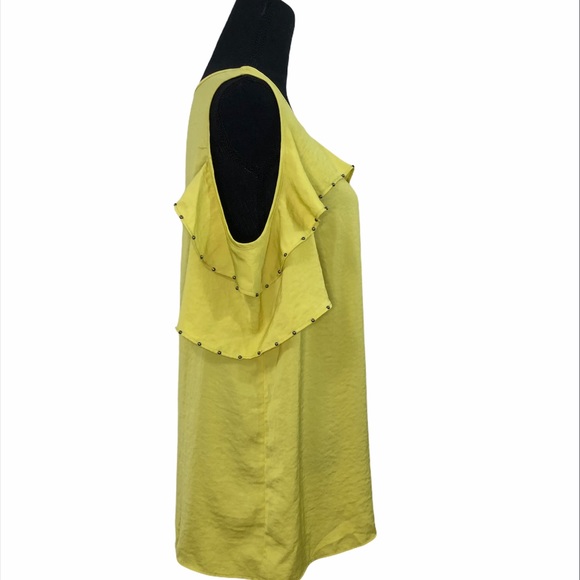 NEW JM Collection Embellished Ruffle Top - Picture 3 of 5